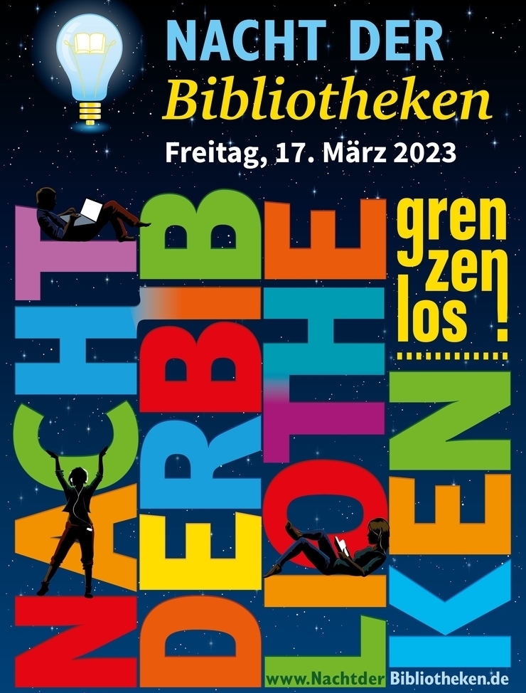 Werbeplakat mit Text und Bild