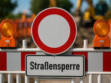 Baustellenabsperrung